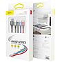 Baseus Fast 4-in-1 Cable For lightning+Type-C(2)+Micro 3.5A 1.2M Black
